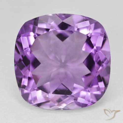 Améthyste Pourpre violacé moyen naturelle Coussin, 21.46 ct, VVS