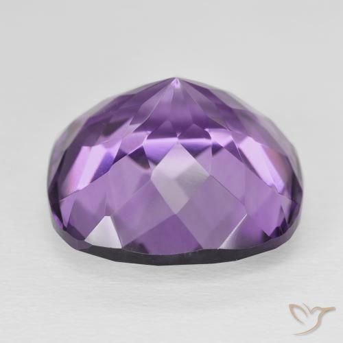 Améthyste Pourpre violacé moyen naturelle Coussin, 21.46 ct, VVS