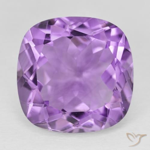 19.54ct Naturel Violet violacé Améthyste, Coussin, VVS