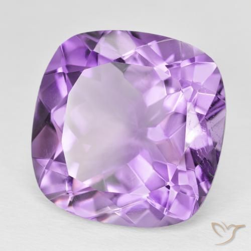 Améthyste Pourpre violacé moyen naturelle Coussin, 19.53 ct, VVS-VS