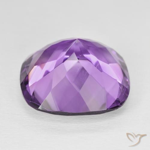 Améthyste Pourpre violacé moyen naturelle Coussin, 19.53 ct, VVS-VS