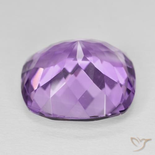 Améthyste Pourpre violacé moyen naturelle Coussin, 18.76 ct, VVS-VS