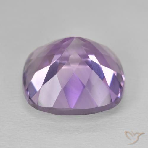 Améthyste Violet rose moyen naturelle Coussin, 13.09 ct, VVS