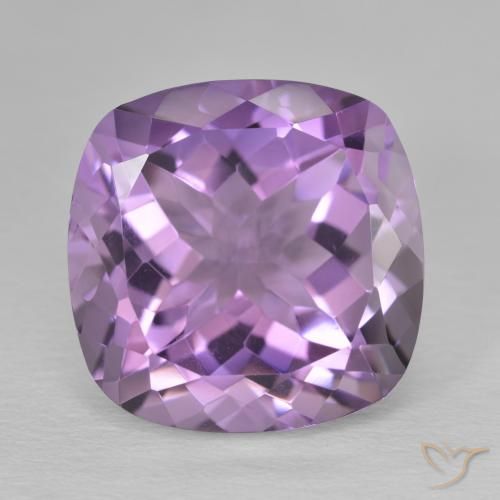 13.03ct Naturel Violet moyen Améthyste, Coussin, VVS