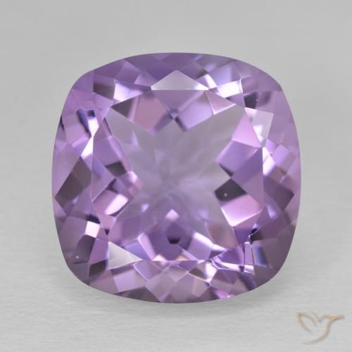 12.47ct Naturel Violet moyen Améthyste, Coussin, VVS