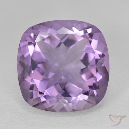 12.37ct Naturel Violet moyen Améthyste, Coussin, VVS