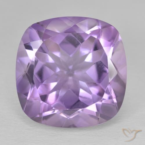15.12ct Naturel Violet moyen Améthyste, Coussin, VVS