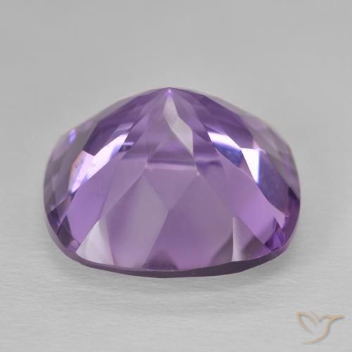 Améthyste Violet moyen naturelle Coussin, 15.12 ct, VVS