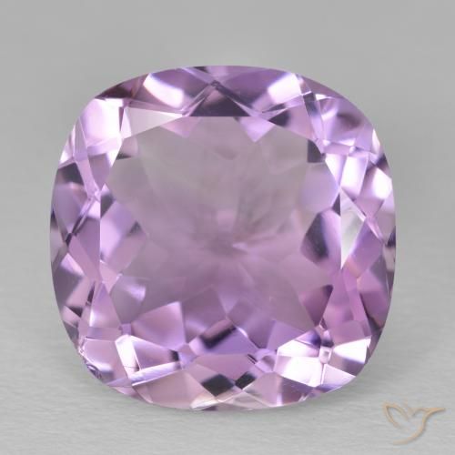 13.67ct Naturel Violet Rosâtre Améthyste, Coussin, VVS
