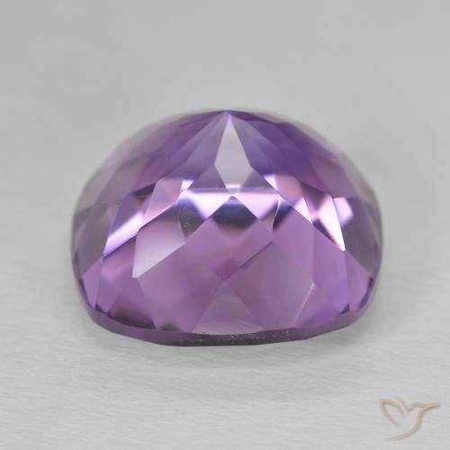 Améthyste Violet moyen naturelle Coussin, 13.81 ct, VVS