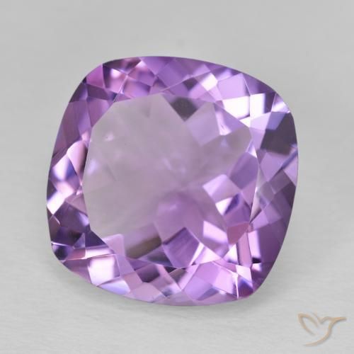 Améthyste Violet foncé naturelle Coussin, 10.30 ct, VVS