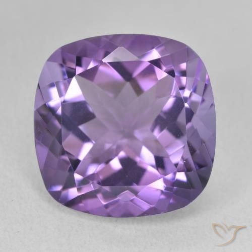12.70ct Naturel Violet intense Améthyste, Coussin, VVS