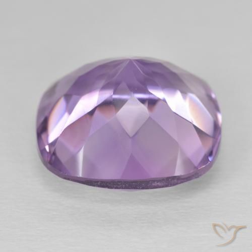 Améthyste Violet moyen naturelle Coussin, 13.06 ct, VS