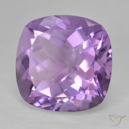 Améthyste Violet Iris naturelle Coussin, 12.86 ct, VVS-VS