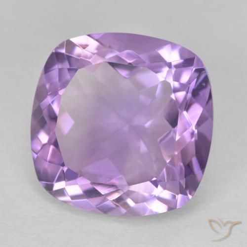 Améthyste Violet moyen naturelle Coussin, 11.79 ct, VVS-VS