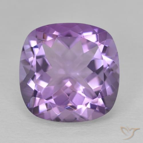 12.31ct Naturel Violet moyen Améthyste, Coussin, VVS