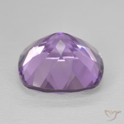 Améthyste Violet moyen naturelle Coussin, 12.31 ct, VVS