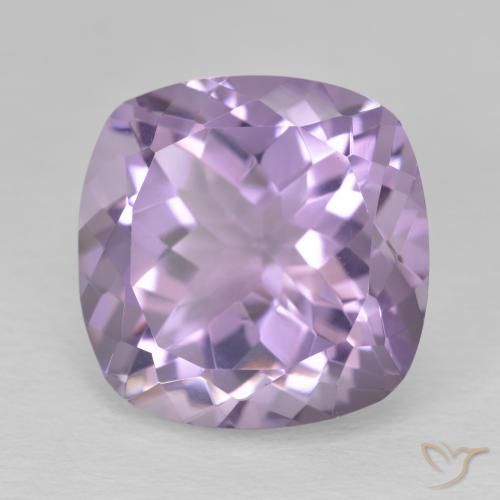 12.61ct Naturel Violet Rosâtre Améthyste, Coussin, VVS