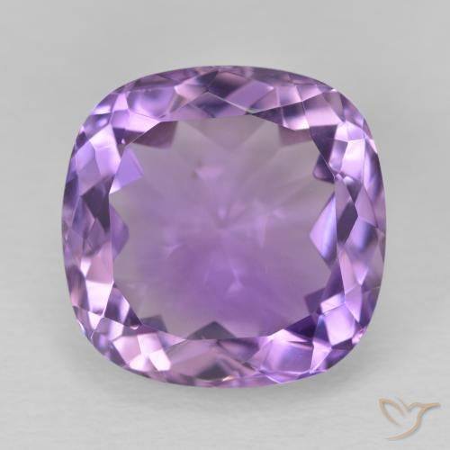 13.19ct Naturel Violet rose moyen Améthyste, Coussin, VVS