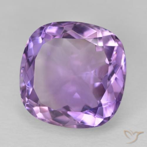 Améthyste Violet rose moyen naturelle Coussin, 13.19 ct, VVS