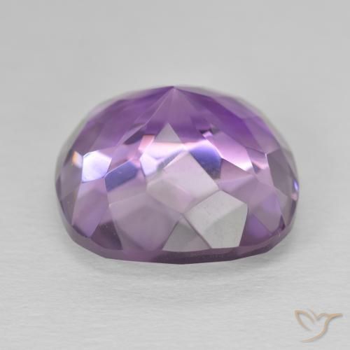 Améthyste Violet rose moyen naturelle Coussin, 13.19 ct, VVS