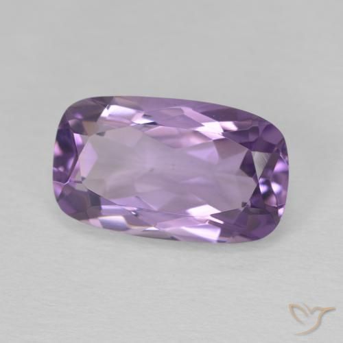 Améthyste Violet iris profond naturelle Coussin, 5.83 ct, VVS