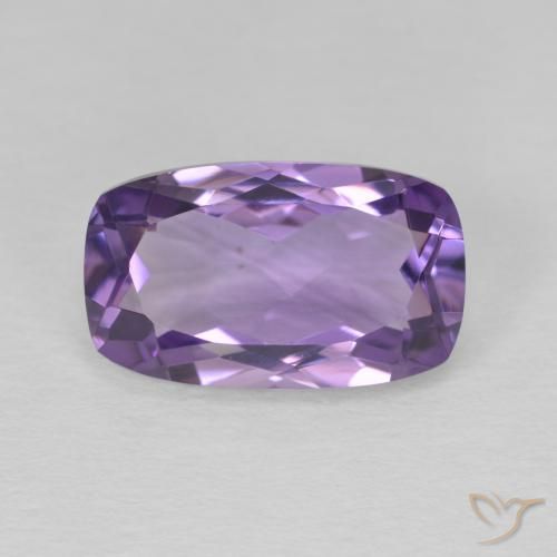 5.86ct Naturel Violet moyen Améthyste, Coussin, VVS