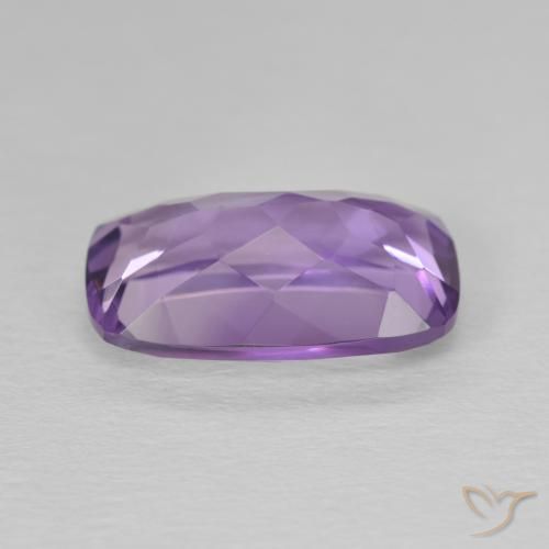 Améthyste Violet moyen naturelle Coussin, 5.86 ct, VVS