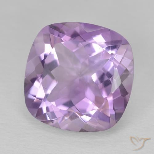 Améthyste Violet moyen naturelle Coussin, 11.54 ct, VVS