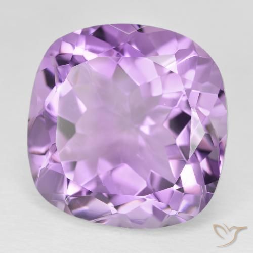 Améthyste Violet Rosâtre naturelle Coussin, 20.07 ct, VVS