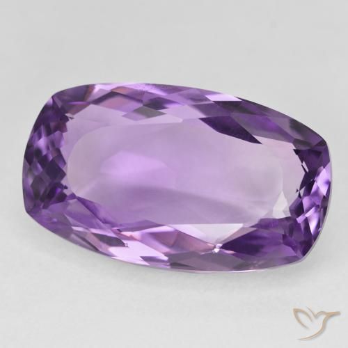 Améthyste Violet intense naturelle Coussin, 19.68 ct, VVS-VS