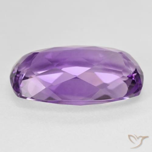 Améthyste Violet intense naturelle Coussin, 19.68 ct, VVS-VS