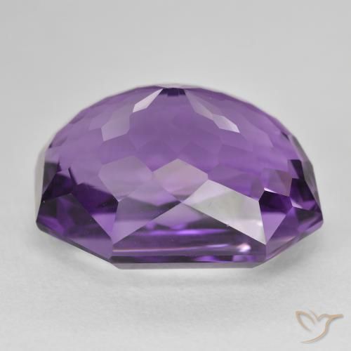 Améthyste Violet violacé naturelle Octogone / coupe Émeraude, 26.95 ct, VVS