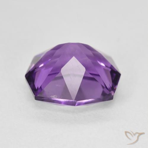 Améthyste Violet moyen naturelle Fantaisie, 4.77 ct, VVS-VS