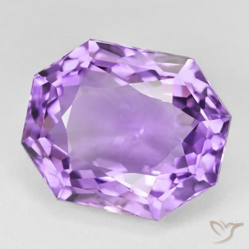 Améthyste Violet moyen naturelle Octogone / coupe Émeraude, 26.45 ct, VS