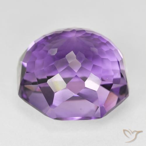 Améthyste Violet Rosâtre naturelle Octogone / coupe Émeraude, 27.65 ct, VVS-VS
