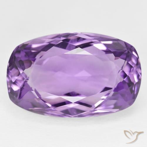 32.52ct Naturel Violet vif Améthyste, Coussin, VVS-VS