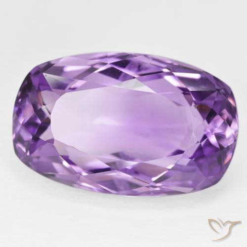 Améthyste Violet vif naturelle Coussin, 32.52 ct, VVS-VS