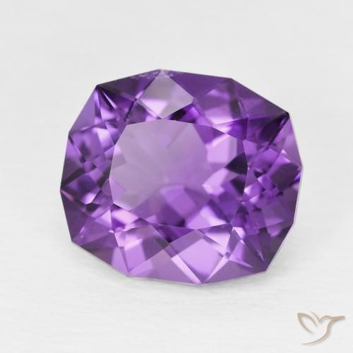 Améthyste Violet intense naturelle Fantaisie, 6.08 ct, VS