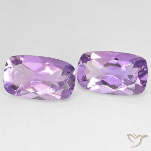 Shop natural 10.83ct Medium Light Purplish-Violet Améthyste gems, Coussin, from Brésil at GemSelect. In stock, global shipping!