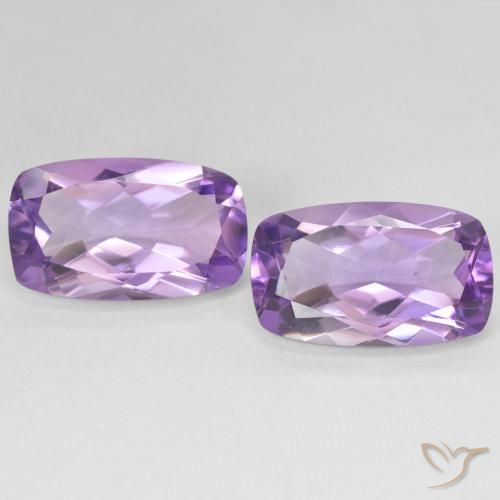 11.50ctw Naturel Medium Light Purplish-Violet Améthyste, Coussin, VS