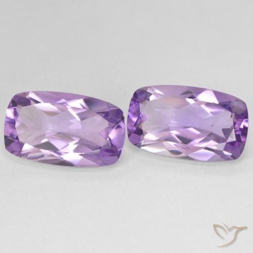 Shop natural 11.50ct Medium Light Purplish-Violet Améthyste gems, Coussin, from Brésil at GemSelect. In stock, global shipping!
