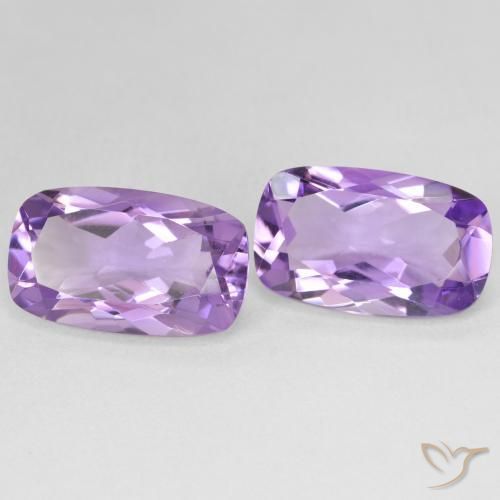 Shop natural 11.23ct Medium Light Purplish-Violet Améthyste gems, Coussin, from Brésil at GemSelect. In stock, global shipping!