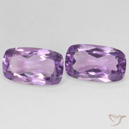 Shop natural 11.30ct Medium Light Purplish-Violet Améthyste gems, Coussin, from Brésil at GemSelect. In stock, global shipping!