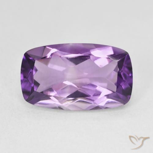 5.73ct Naturel Light-Medium Violet Améthyste, Coussin, VVS