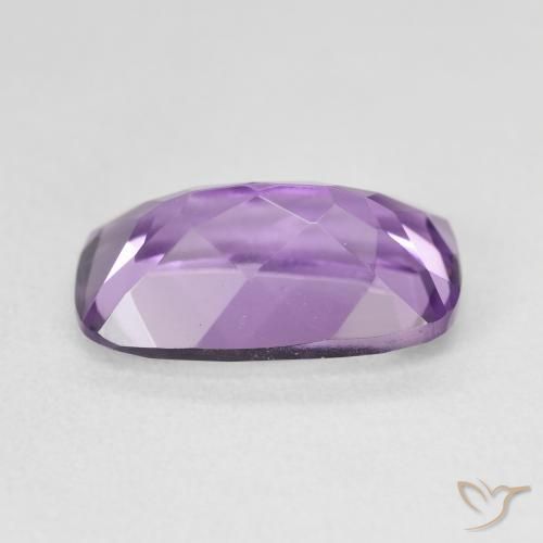 Améthyste Light-Medium Violet naturelle Coussin, 5.66 ct, VVS