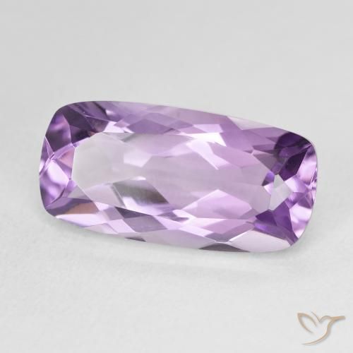 Améthyste Light-Medium Violet naturelle Coussin, 7.55 ct, VVS