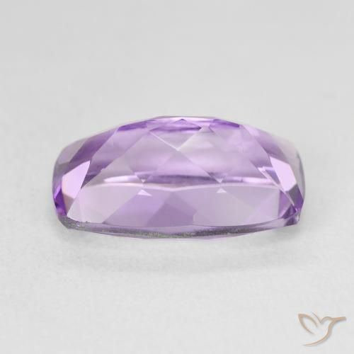 Améthyste Light-Medium Violet naturelle Coussin, 6.41 ct, VVS