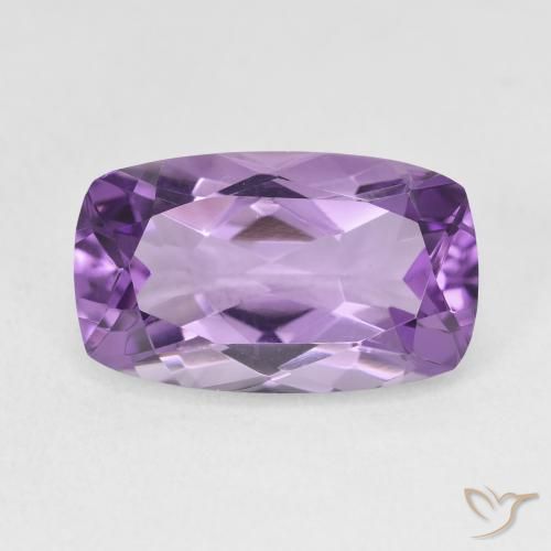 5.85ct Naturel Light-Medium Violet Améthyste, Coussin, VVS