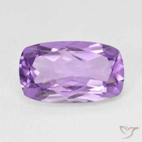 5.68ct Naturel Violet moyen Améthyste, Coussin, VVS